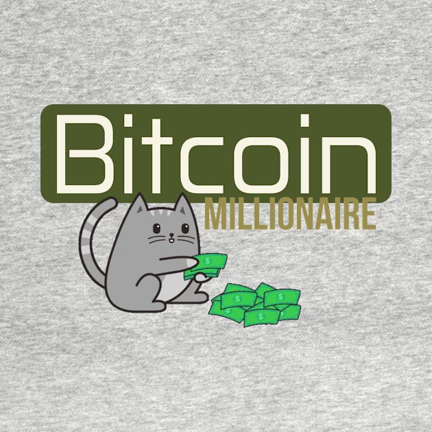 Bitcoin Millionare Cat by Arend Studios